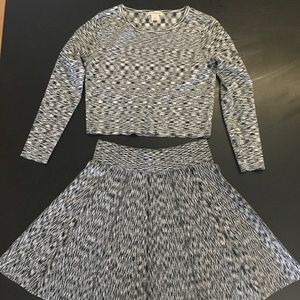 Club Monaco Crop Top & Skirt Set